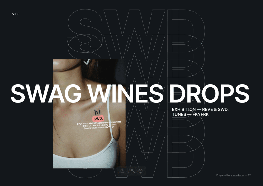 SWD - Brandbook Sample 02 SWD Bangkok | Restaurant at Public House Bangkok