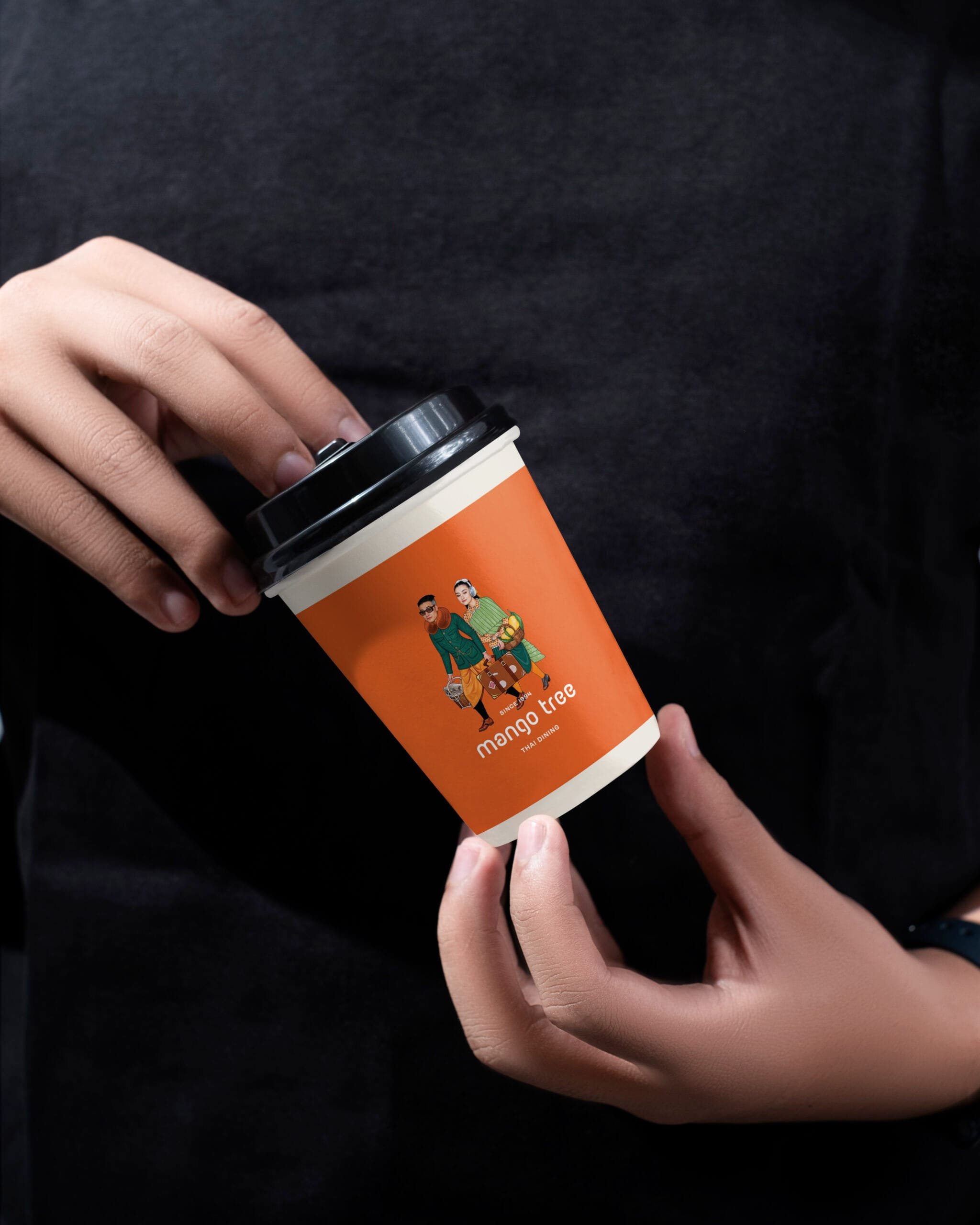 mango tree coffee sleeve